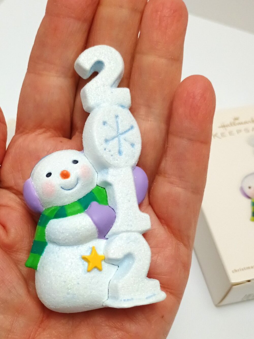 2012 Hallmark Keepsake Ornament 2012 FROSTY FUN DECADE, Snowman Christmas NIB